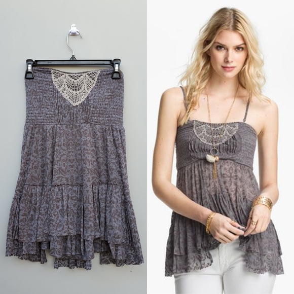 Free People Tops - Free people Smocked Babydoll Camisole